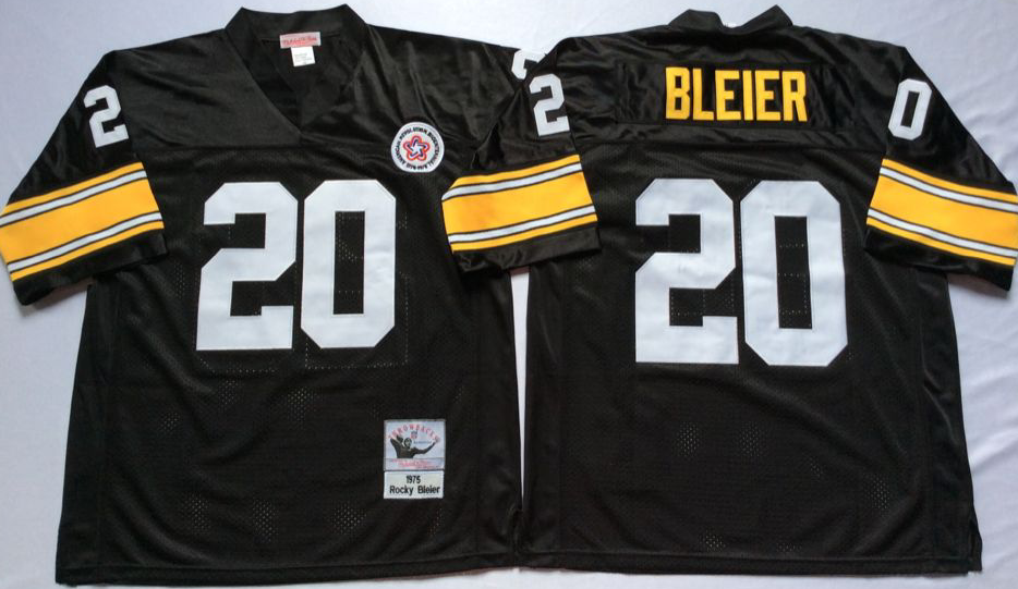 Men NFL Pittsburgh Steelers 20 Bleier black Mitchell Ness jerseys